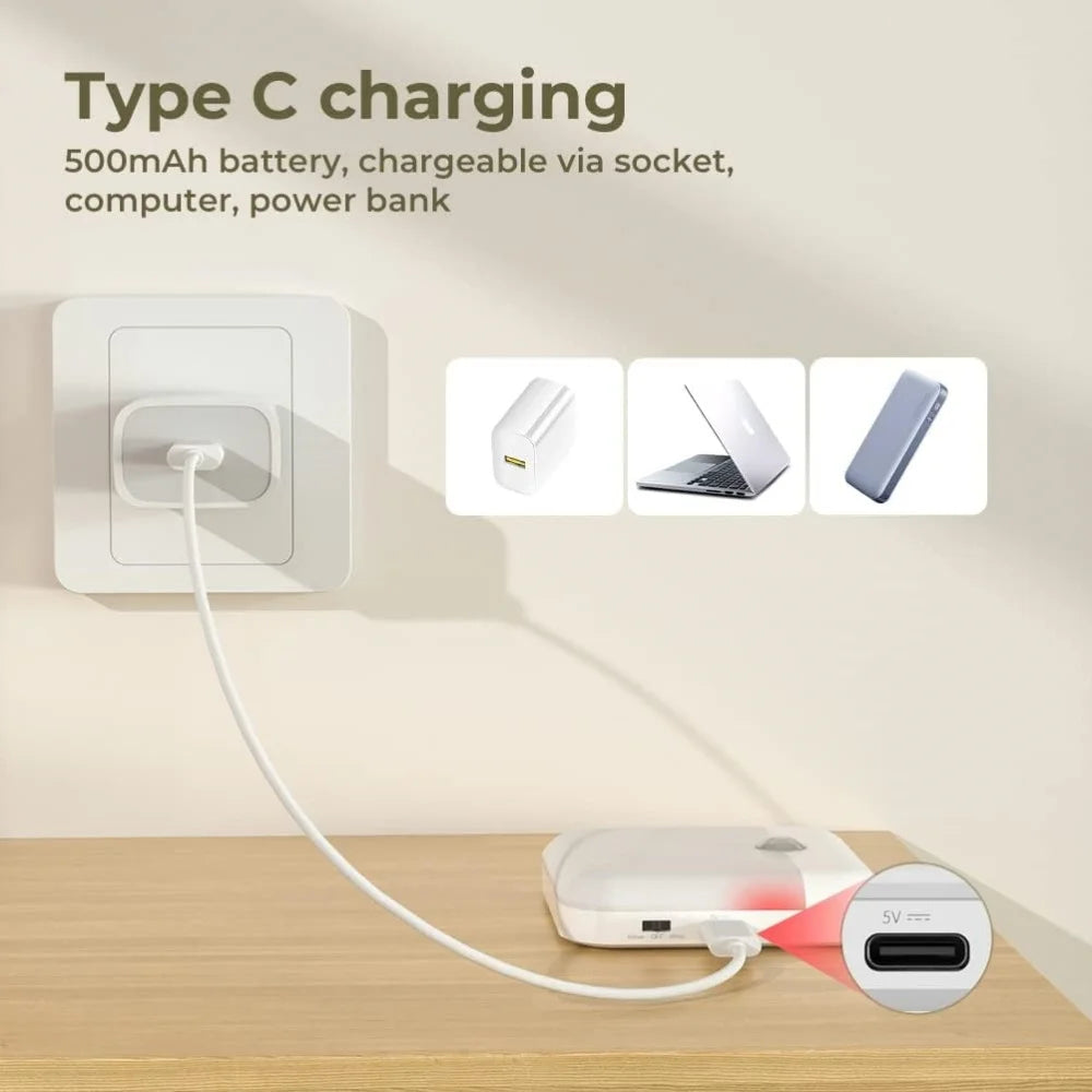 LED Smart Human Body Sensor Night Lights Emergency Automatic Lighting USB Charging Wireless Magentic Suction LED Cabinet Lights
