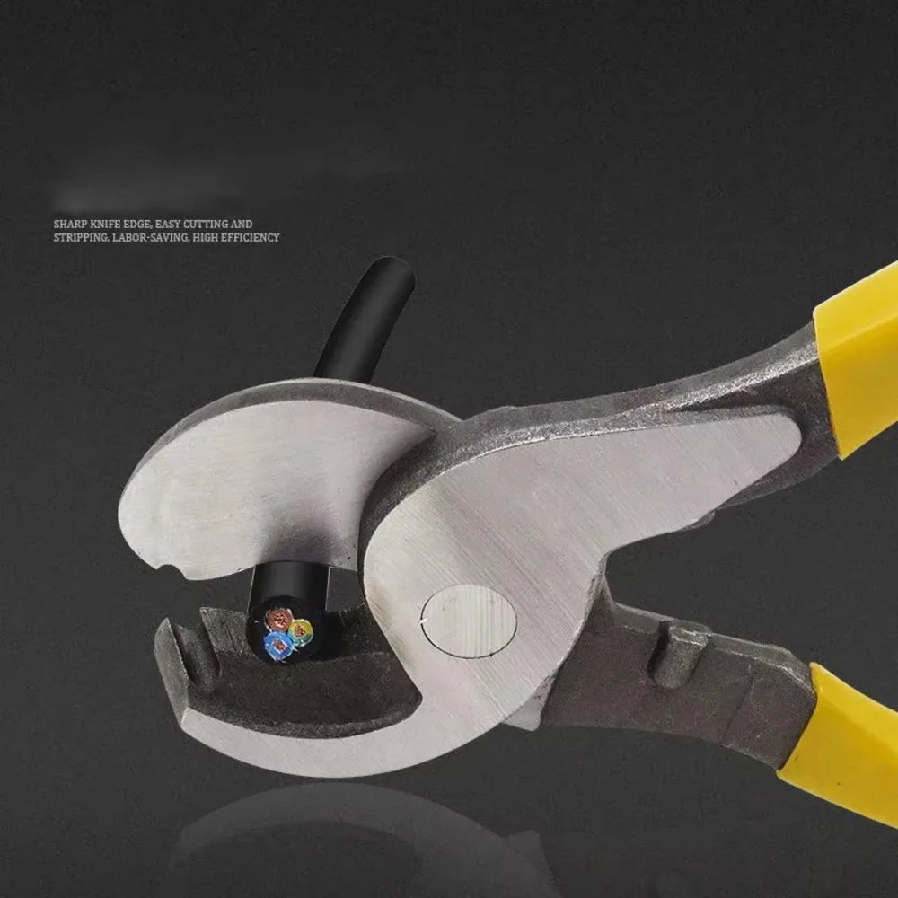 Multifunctional Pliers Electrician Insulated Cable Cutter Shock Scissors Anti Slip Labor-saving Wire Stripping Hand Tool